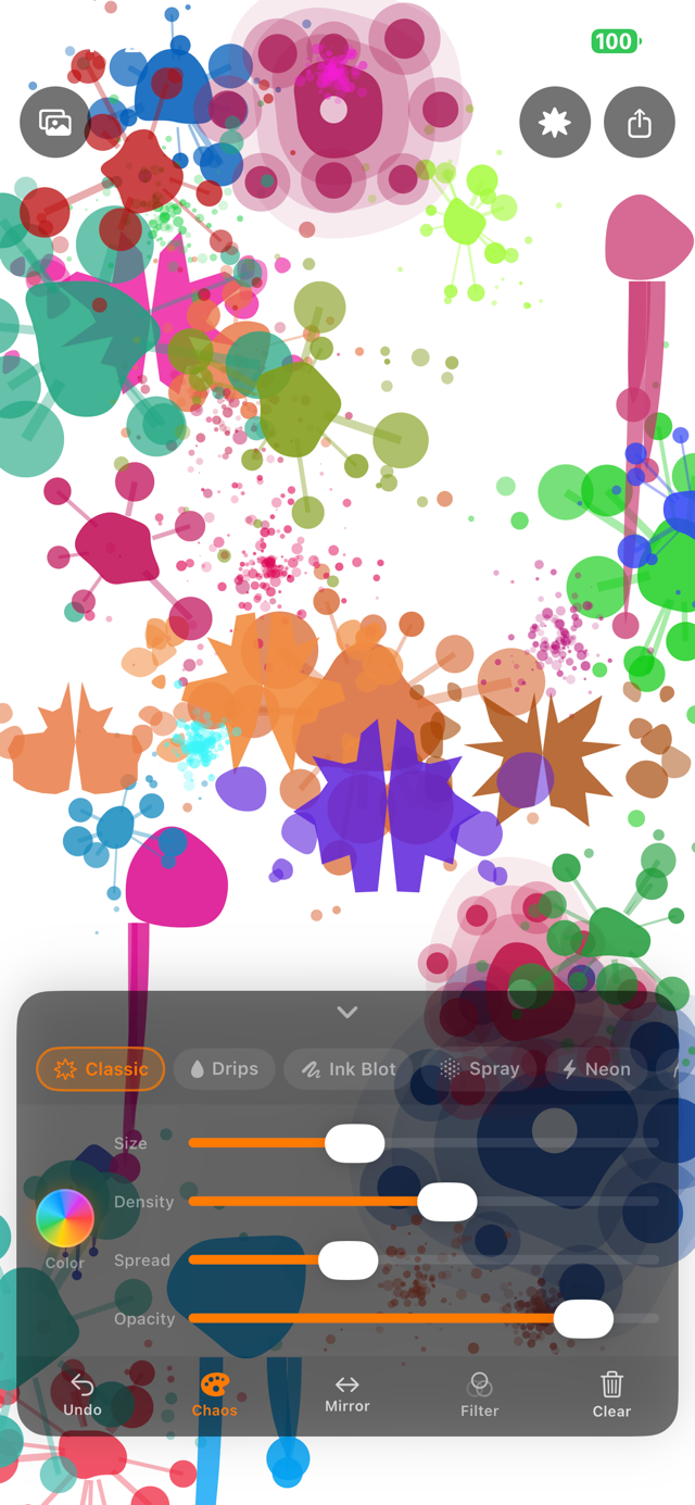 iSplatter on iPhone — screenshot 3 of 6